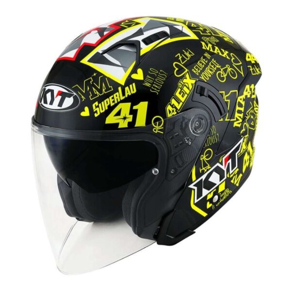 Nón KYT NFJ Espargaro Misano 2020 (41 Xanh Hồng)