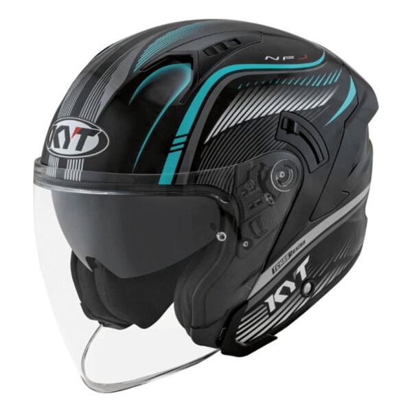 Nón KYT NFJ Radar Aqua Blue