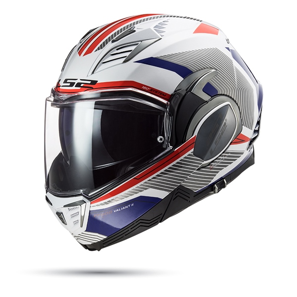 Nón LS2 FF900 Lật Hàm Revo White Red Blue