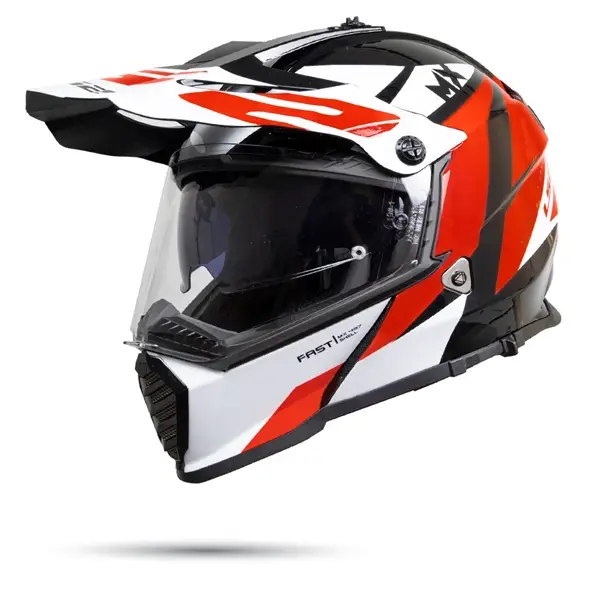 Nón LS2 MX436 Evo Cào Cào Strike Black White Red