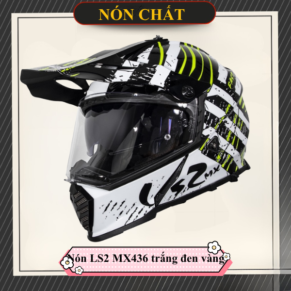 Nón LS2 MX436 Evo Cào Cào Verve Black White