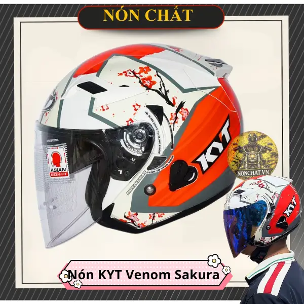 Nón KYT Venom Sakura