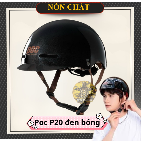 Nón Poc P20 Đen Bóng