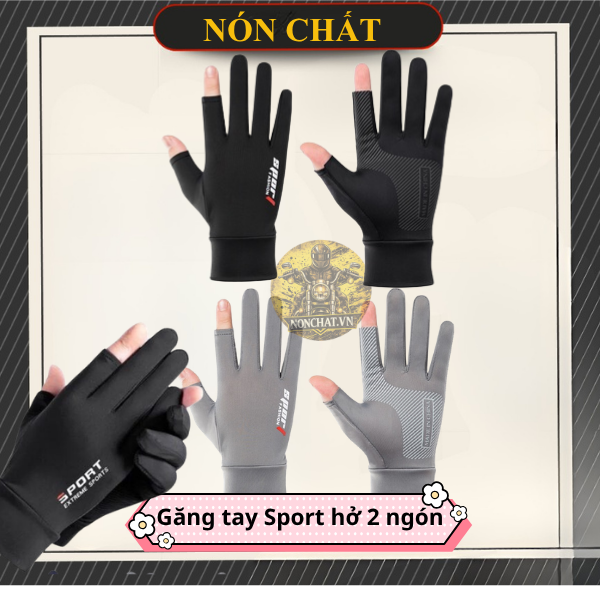 Găng tay hở 2 ngón Spost ngắn
