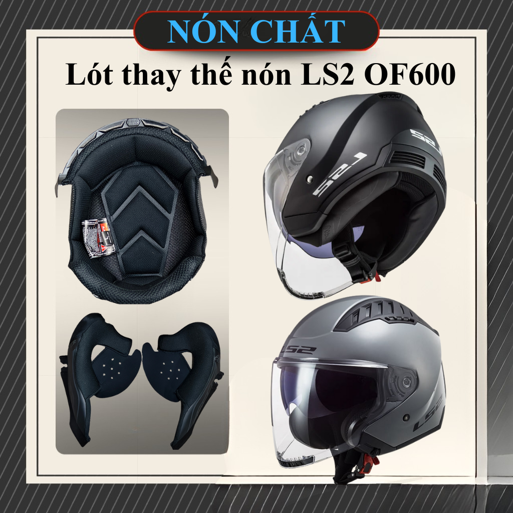 Lót thay thế non LS2 Of600