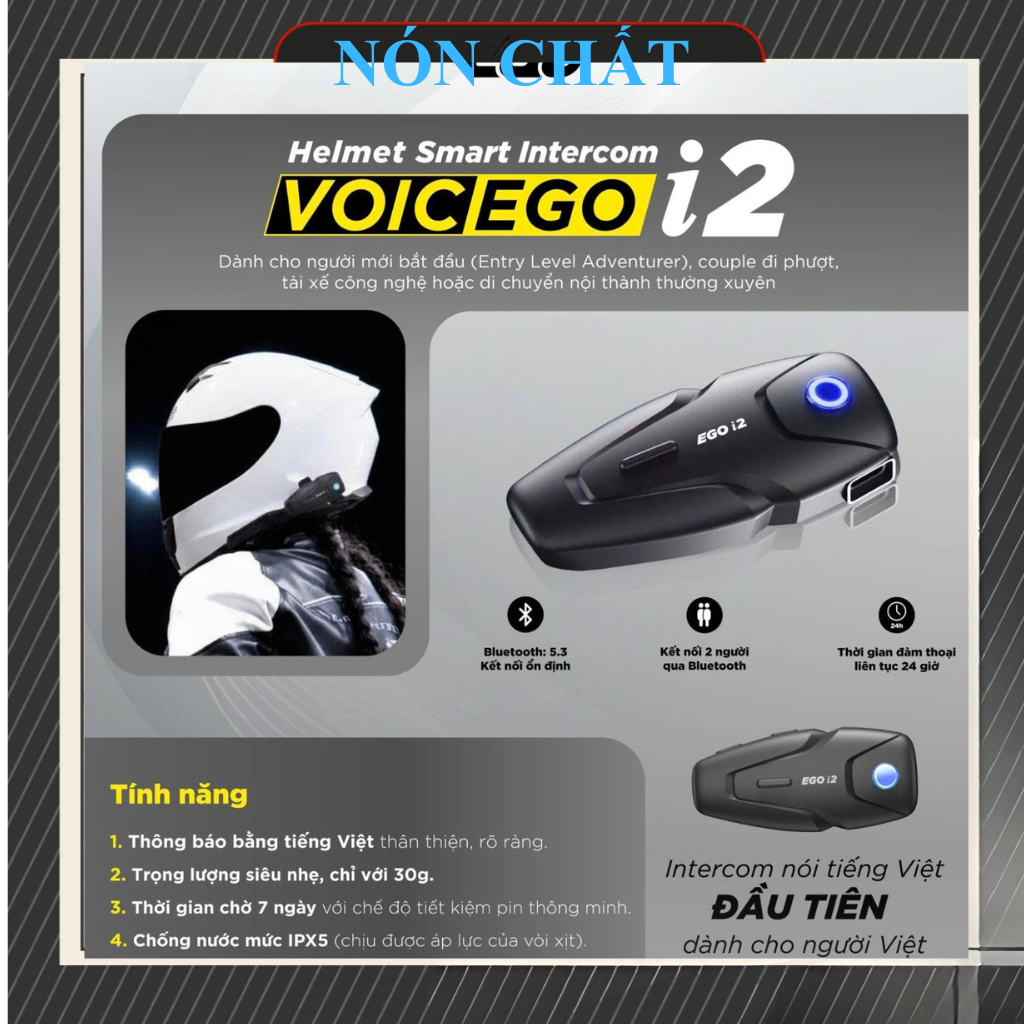 Tai Nghe Bluetooth EGO Voicego i2