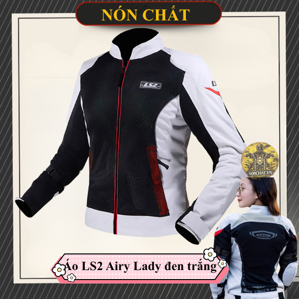 Áo giáp LS2 Airy Lady đen trắng