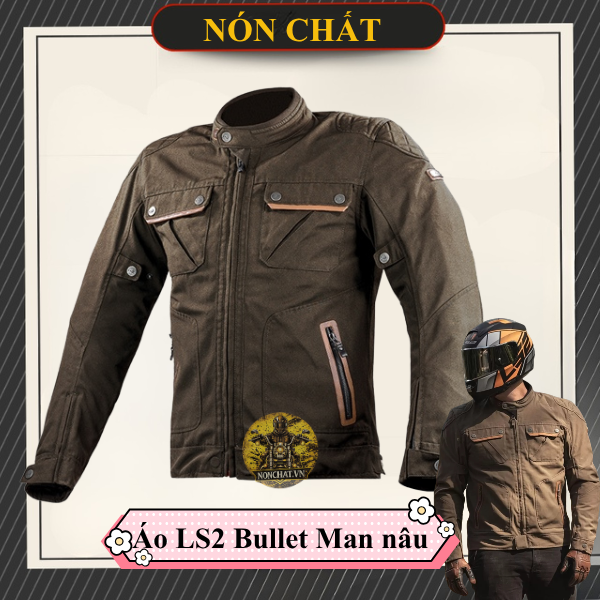 Áo Giáp LS2 Bullet Man nâu